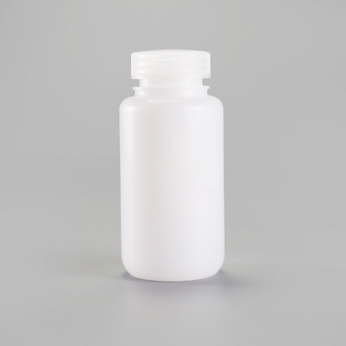 塑料广口瓶,HDPE,250ml,本白,无酶,免洗,防漏设计无内盖,未灭菌 - ACESUN艾斯琳