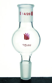 连续蒸馏球 14/20 5ml 球外径：25mm 总高：80mm - 欣维尔