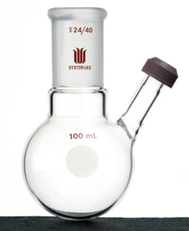 具罗纹口二口球瓶,磨口:14/20,25ml - MANSWARE