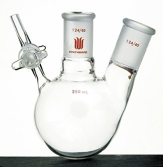 两口反应瓶 玻璃节门 19/22 250ml