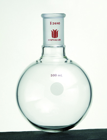 单颈圆底球瓶 厚壁高强度 磨口：29/42 100ml - 欣维尔