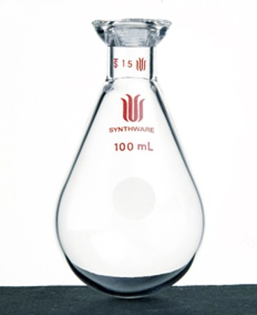 具15# o型珐琅盘凯式烧瓶,茄形200ml - MANSWARE