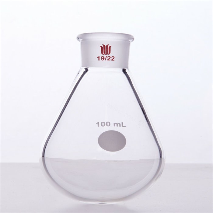 厚壁茄型瓶 高强度 磨口：19/22 100ml - 欣维尔