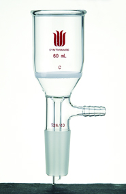 具磨口砂芯布什漏斗 600ml，磨口：24/40，G4砂板 - 欣维尔