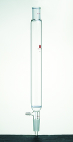 具小嘴层析柱 上外磨口 管径：60mm 管长：400mm C - 欣维尔