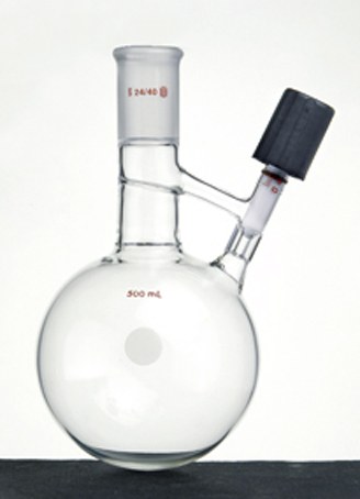 溶剂存储转移球瓶 磨口：14/20 500ml 8mm高真空阀 - 欣维尔