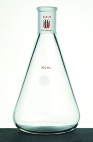 三角瓶 厚壁高强度 磨口:14/20 125ml