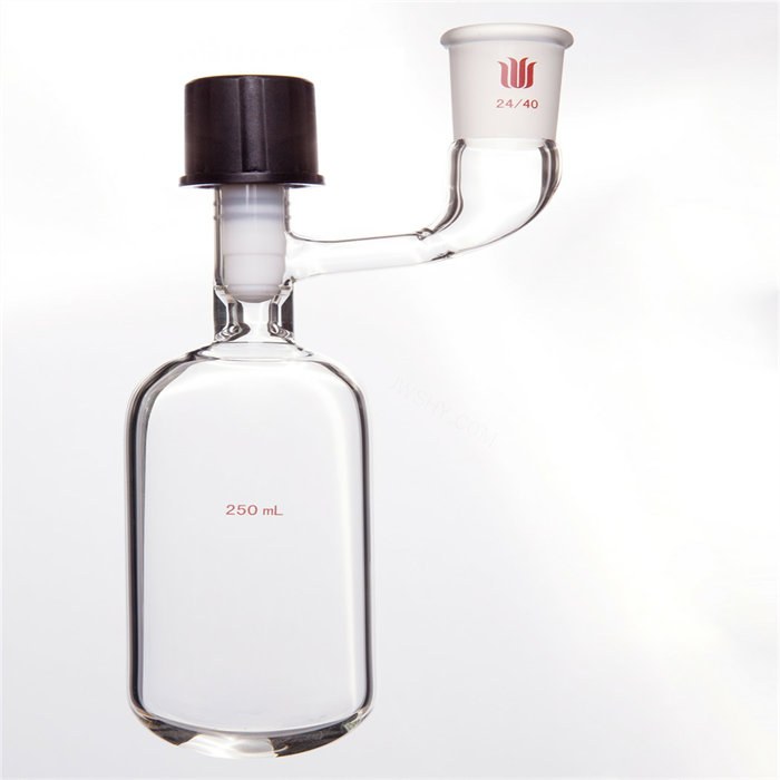 溶剂储存瓶（SCHLENK) 具内磨口 24/40 250ml 8mm高真空阀