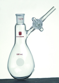 反应茄瓶 磨口：14/20 200ml 玻璃节门