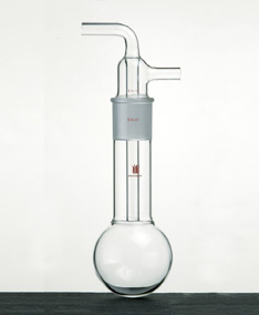 具磨口冷阱 1000ml 总宽&times;总长：130&times;340mm