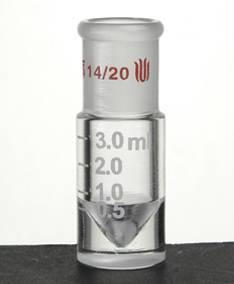 微量厚壁反应瓶,14/20,3ml - MANSWARE