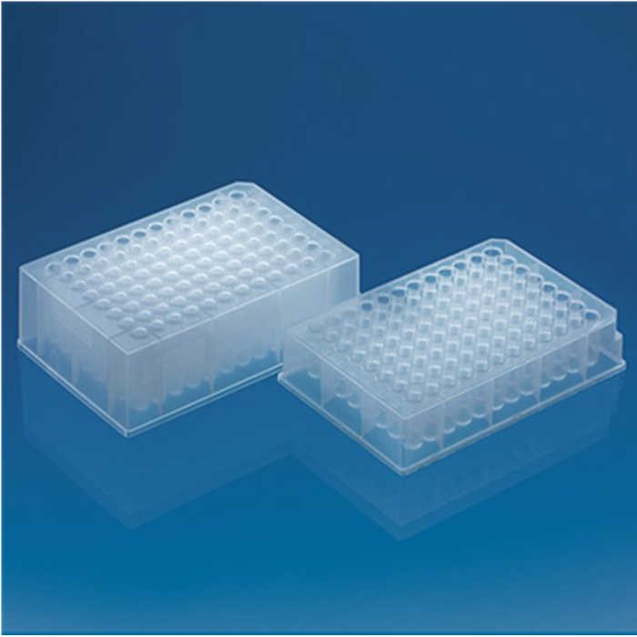 96深孔板，PP材质，U形底，圆孔，升孔缘，1.2 ml，BIO-CERT&reg; PCR QUALITY - Brand/普兰德