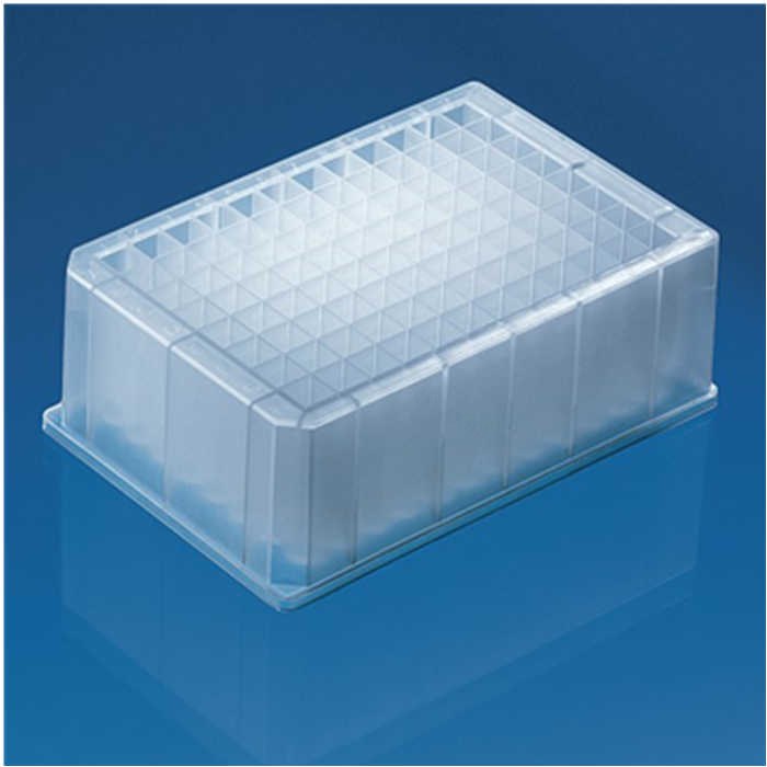 96深孔板,PP材质,U形底,方孔,标准型,2.2 ml,BIO-CERT® PCR QUALITY