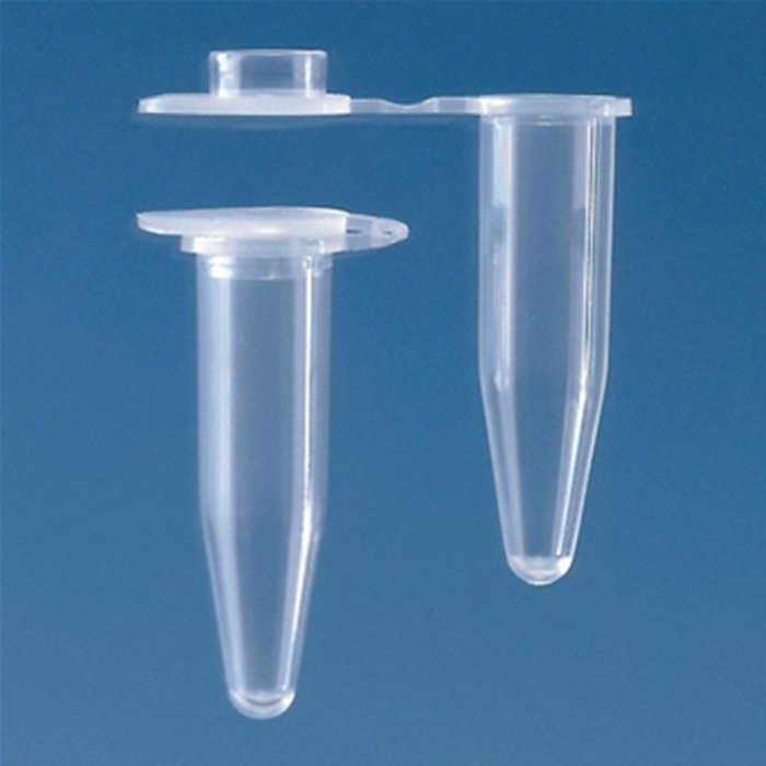 PCR管，PP材质，0.5 ml，平盖，蓝色