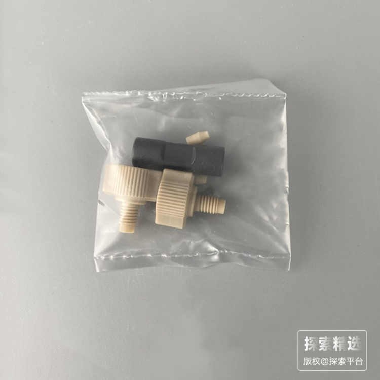 PEEK两通 通孔0.020&rdquo;(0.50mm) 用于1/16&rdquo;OD 管
