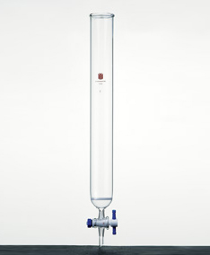 具砂板四氟节门层析柱 &phi;17mm 有效长：457mm
