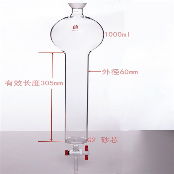 具砂板存储球层析柱 35/20 &phi;80mm 有效长：305mm 1000ml C - 欣维尔