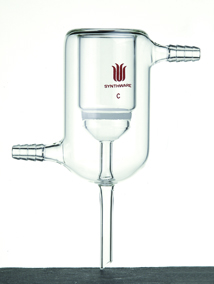 砂芯布什漏斗 带真空夹层 30ml，G2砂板 - 欣维尔