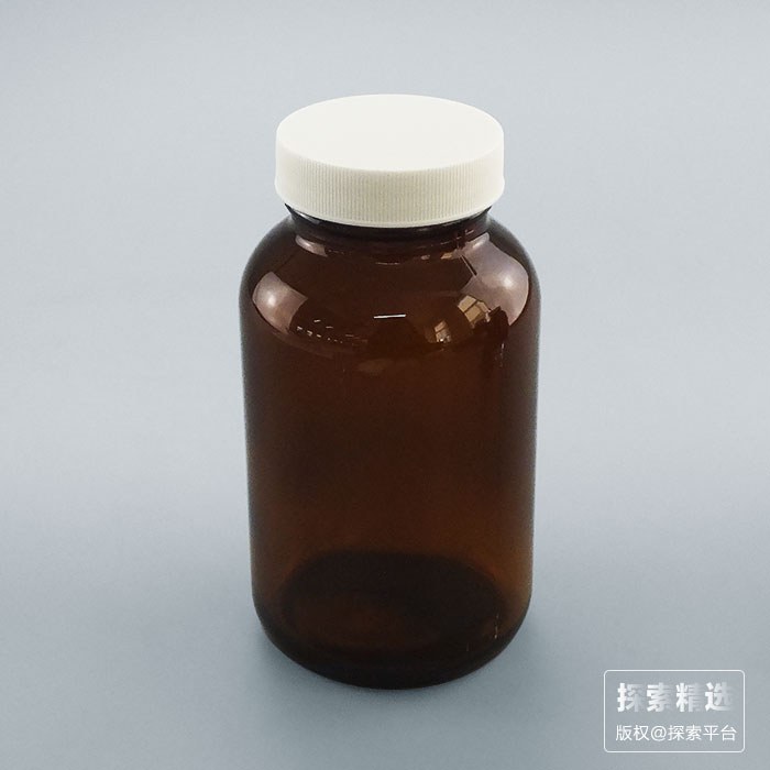 250mL 45-400 棕色广口瓶 白色PP盖＋PE垫 外径&times;高度： 64&times;119mm