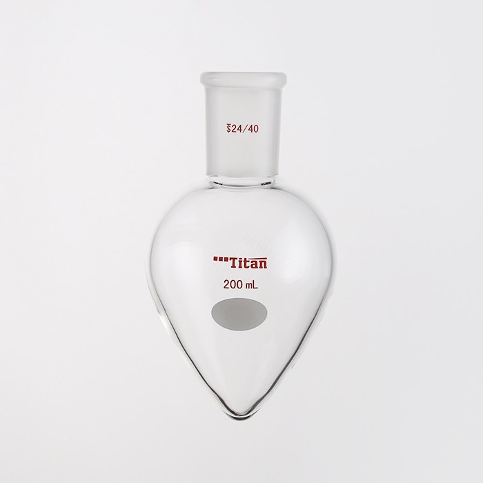 厚壁鸡心磨口烧瓶 高强度，磨口：24/40，200ml 特优级