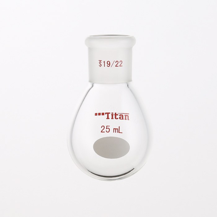 厚壁茄型瓶 高强度，磨口：19/22，25ml 特优级 爆款