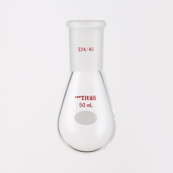 厚壁茄型瓶 高强度，磨口：24/40，50ml 特优级 爆款