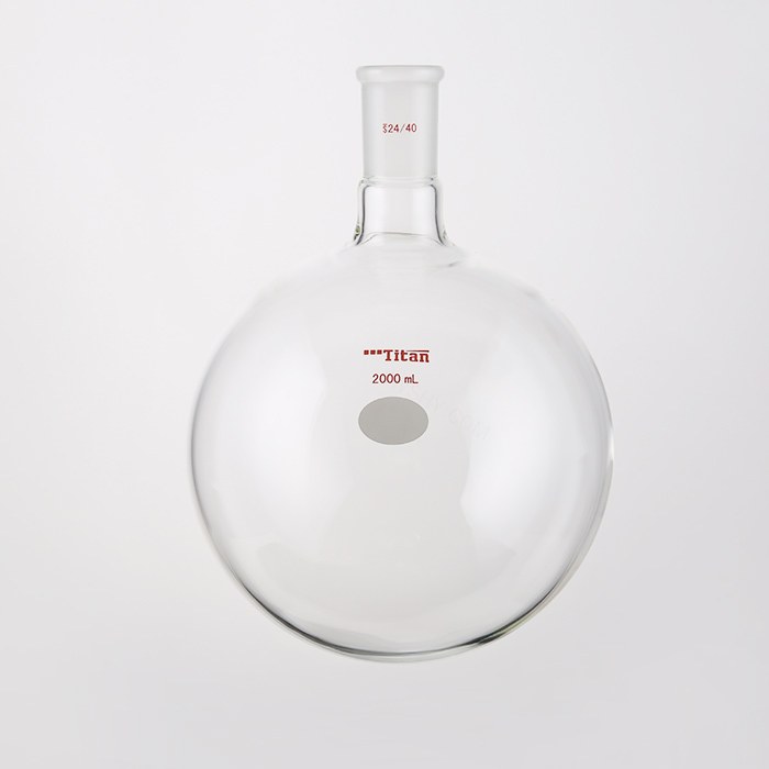单颈圆底球瓶 厚壁高强度,磨口:24/40,2000ml 特优级 爆款