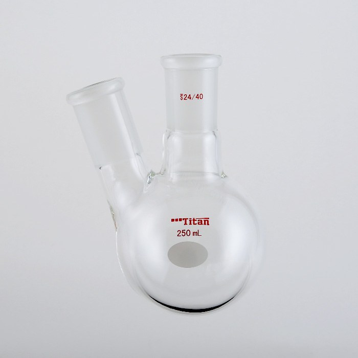 厚壁斜两口瓶 中间磨口:24/40,侧磨口:24/40,250ml 特优级 爆款 - ACESUN艾斯琳