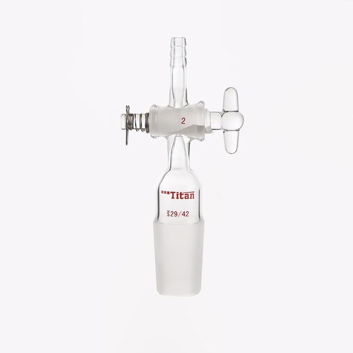 直型抽气接头 具2mm玻璃节门，外磨口：29/42 特优级 - ACESUN艾斯琳