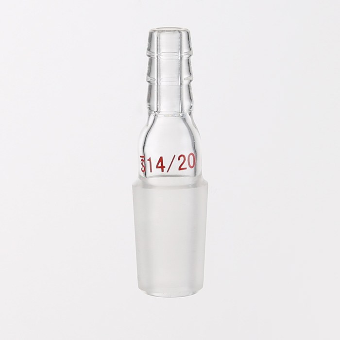 直型抽气接头 外磨口：14/20，小咀外径：8mm 特优级 - ACESUN艾斯琳