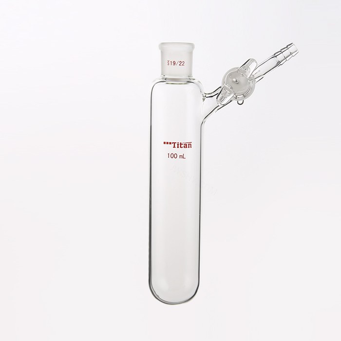 反应管 具2mm玻璃节门，磨口：19/22，100ml 特优级 - ACESUN艾斯琳