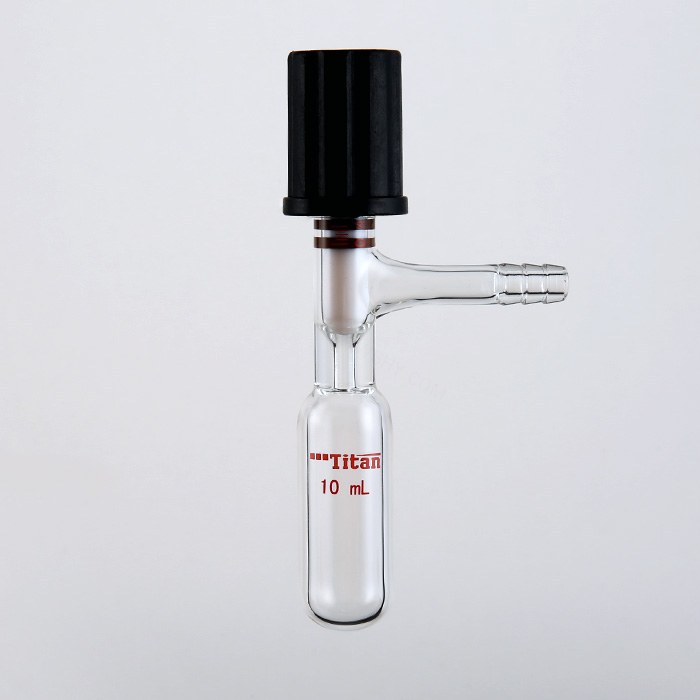 厚壁溶剂储存瓶(SCHLENK) 外径&times;长度：22&times;55mm，高真空阀：0-4mm，10ml 特…