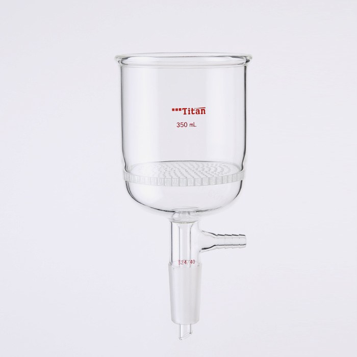 具玻璃板布什漏斗 磨口：24/40，350ml 特优级 爆款
