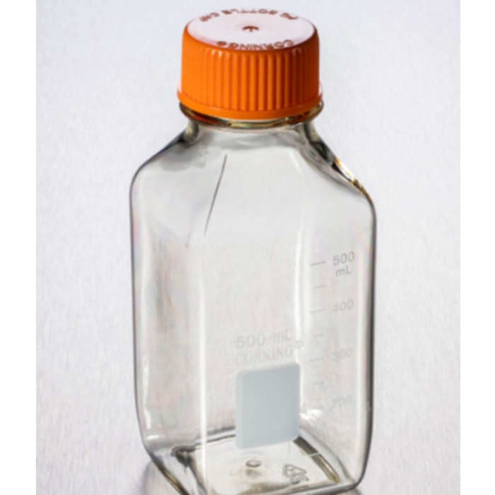 Corning 500 mL方形聚碳酸酯储液瓶，带45 mm盖