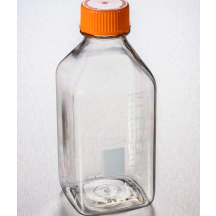 Corning 1L方形聚碳酸酯储液瓶，带45 mm盖