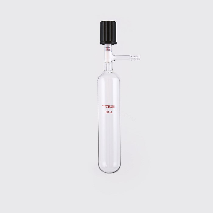 厚壁溶剂储存瓶(SCHLENK) 外径&times;长度：40&times;140mm，高真空阀：0-4mm，100ml…