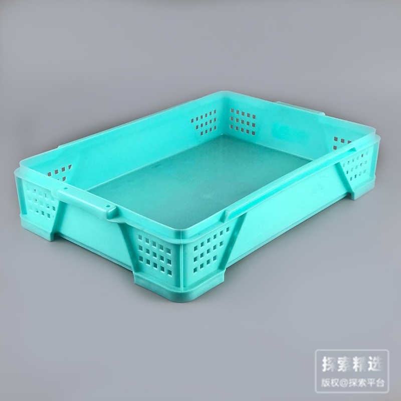 塑料周转箱 绿色 长&times;宽&times;高（mm）：620&times;420&times;120 材质HDP…