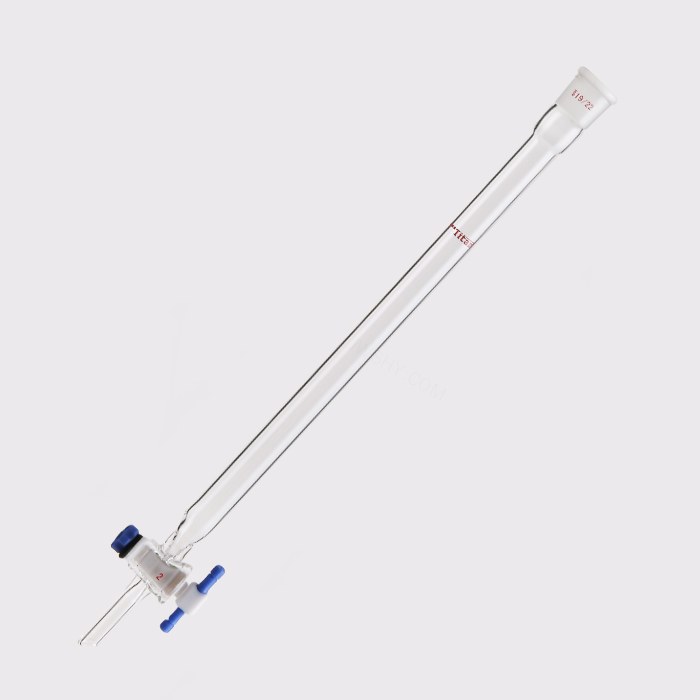 闪式层析柱 外径：17mm，有效长度：254mm，四氟节门孔径：2mm，19/22 特优级