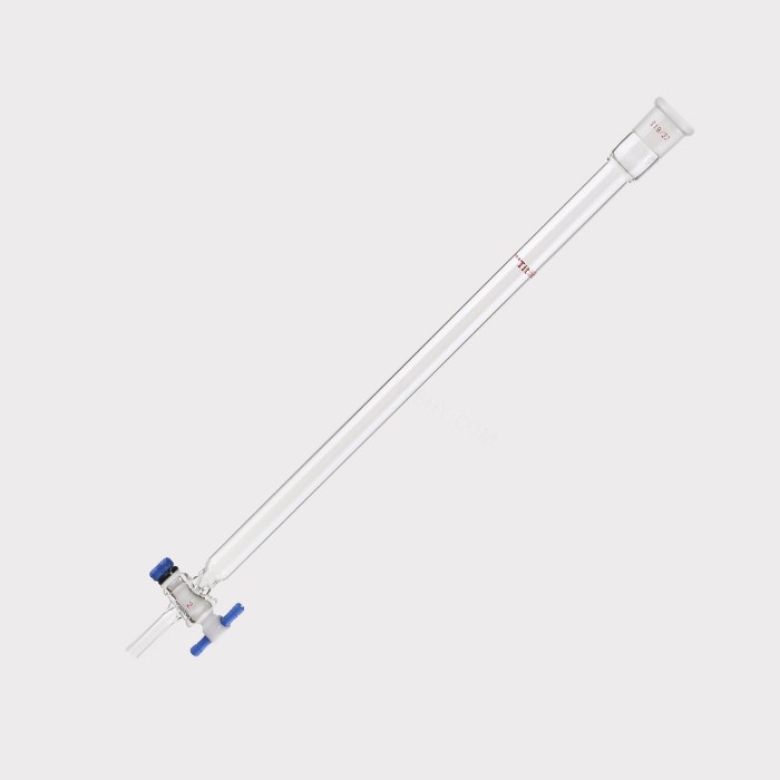 闪式层析柱 外径：17mm，有效长度：305mm，四氟节门孔径：2mm，19/22 特优级