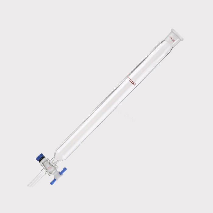 闪式层析柱 外径：26mm，有效长度：254mm，四氟节门孔径：2mm，19/22 特优级 - ACESUN艾斯琳