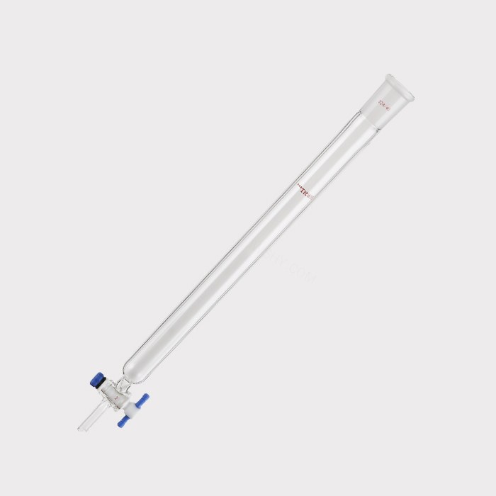 闪式层析柱 外径：26mm，有效长度：305mm，四氟节门孔径：2mm，24/40 特优级 爆款