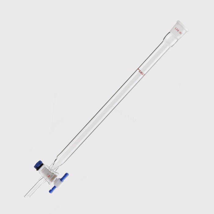 闪式层析柱 外径：26mm，有效长度：457mm，四氟节门孔径：2mm，24/40 特优级