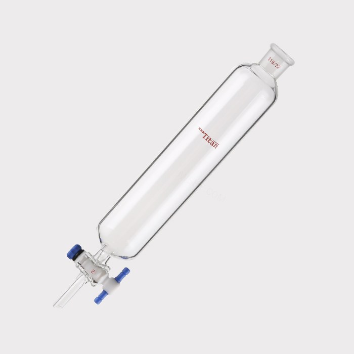 闪式层析柱 外径：46mm，有效长度：203mm，四氟节门孔径：2mm，19/22 特优级