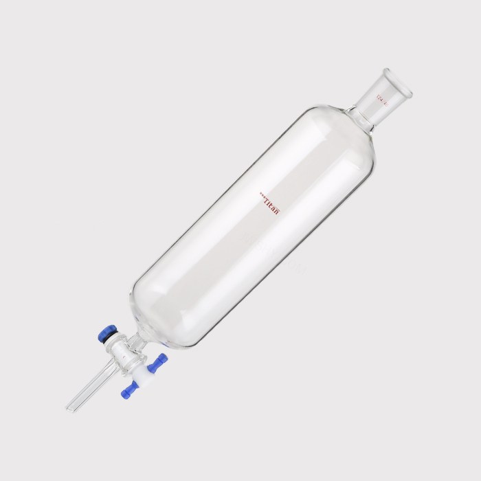 闪式层析柱 外径：80mm，有效长度：254mm，四氟节门孔径：4mm，24/40 特优级 - ACESUN艾斯琳