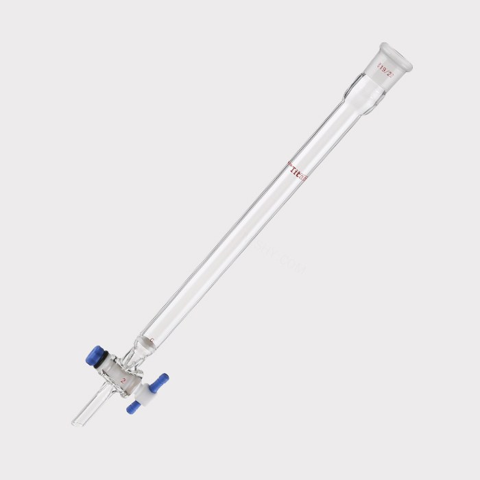 具砂板闪式层析柱 G2砂板，外径：17mm，有效长度：203mm，四氟节门孔径：2mm，19/22 特优级