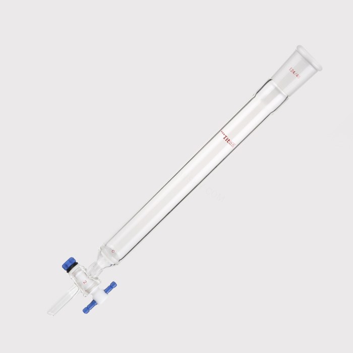 具砂板闪式层析柱 G2砂板,外径:26mm,有效长度:203mm,四氟节门孔径:2mm,24/40 特优级 - ACESUN艾斯琳