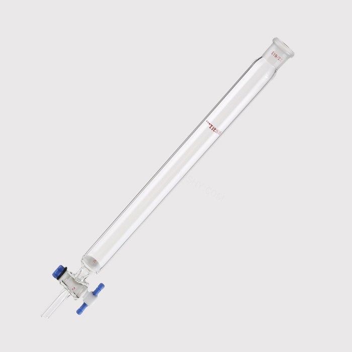 具砂板闪式层析柱 G2砂板，外径：26mm，有效长度：254mm，四氟节门孔径：2mm，19/22 特优级