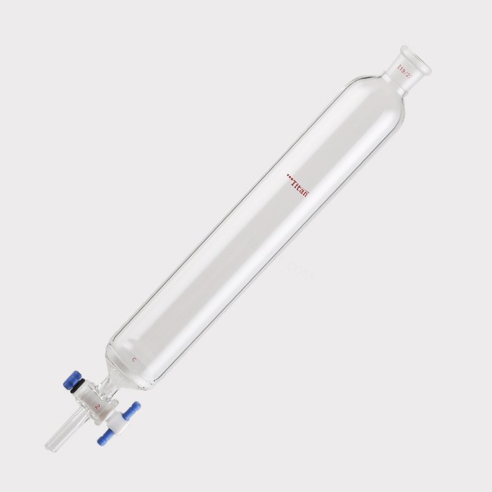 具砂板闪式层析柱 G2砂板，外径：46mm，有效长度：254mm，四氟节门孔径：2mm，19/22 特优级