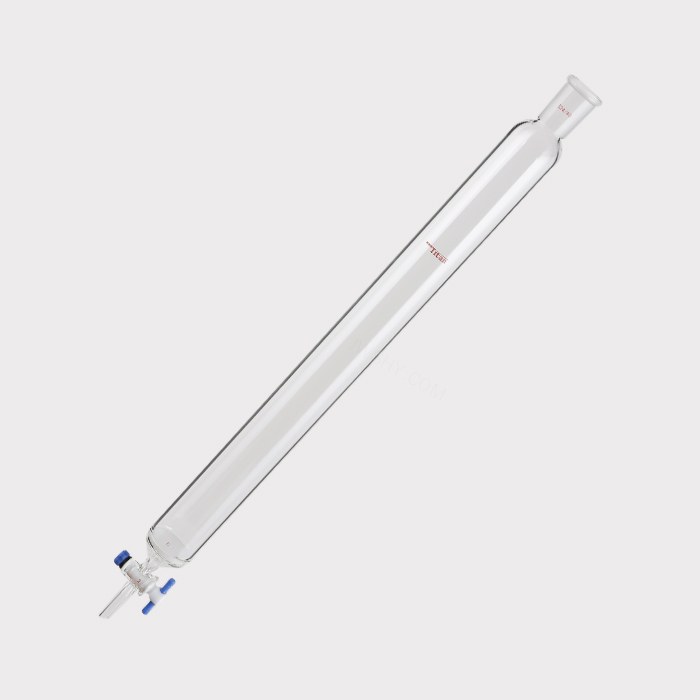 具砂板闪式层析柱 G2砂板，外径：46mm，有效长度：457mm，四氟节门孔径：2mm，24/40 特优级