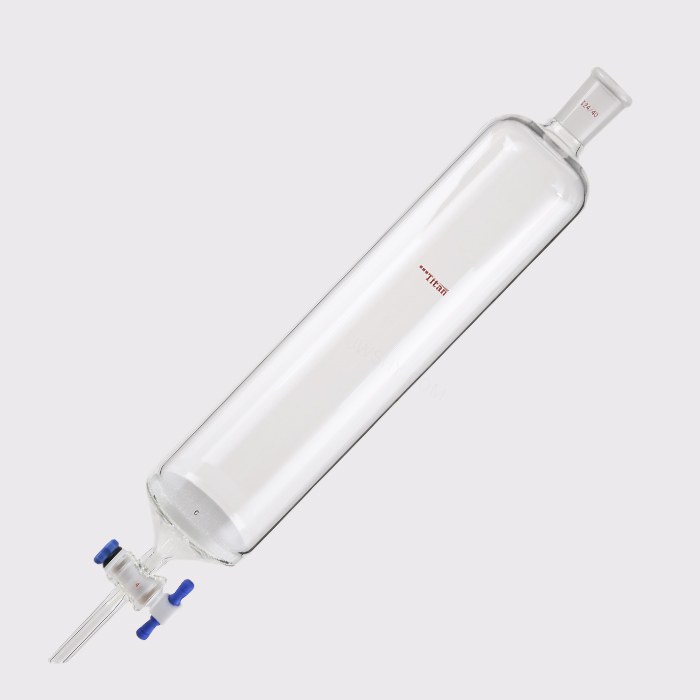 具砂板闪式层析柱 G2砂板,外径:80mm,有效长度:305mm,四氟节门孔径:4mm,24/40 特优级 - ACESUN艾斯琳